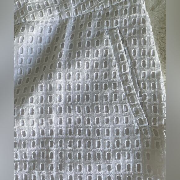 Dept 222 White Eyelet Cotton‎ Shorts Sz 14 - Picture 4 of 9